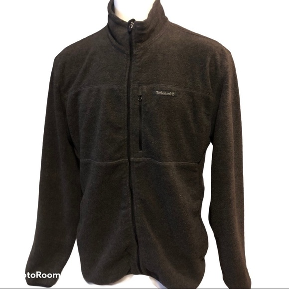 TIMBERLAND black fleece full zip jacket - Picture 1 of 6